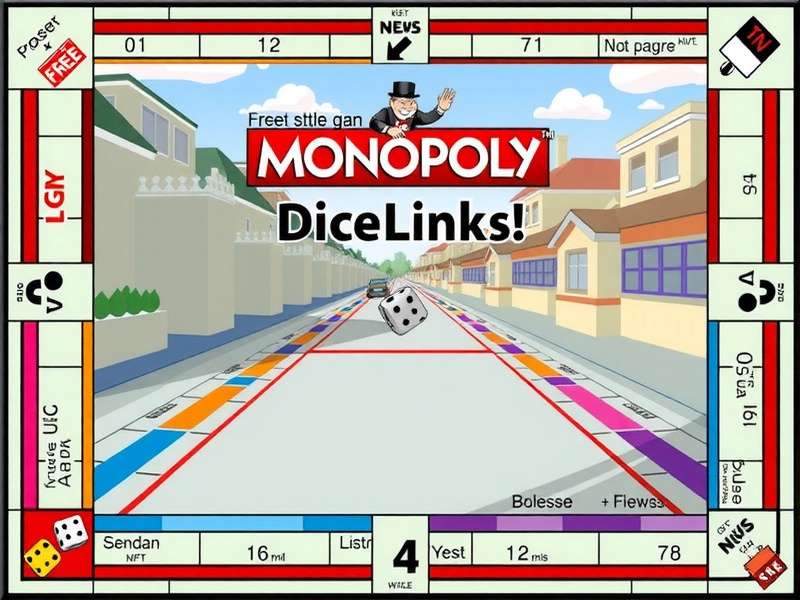 Dice rolls on a Monopoly GO board