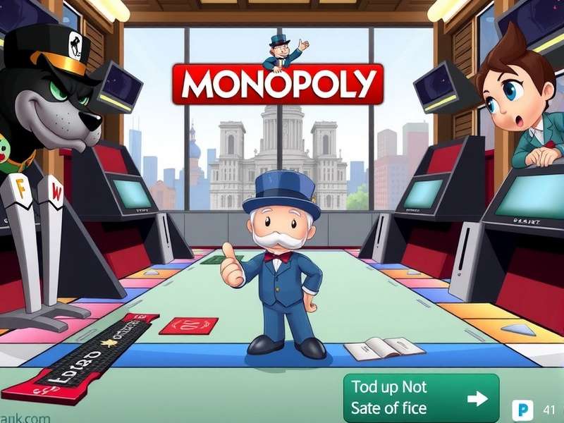 Monopoly GO Online game board and dice on mobile screen