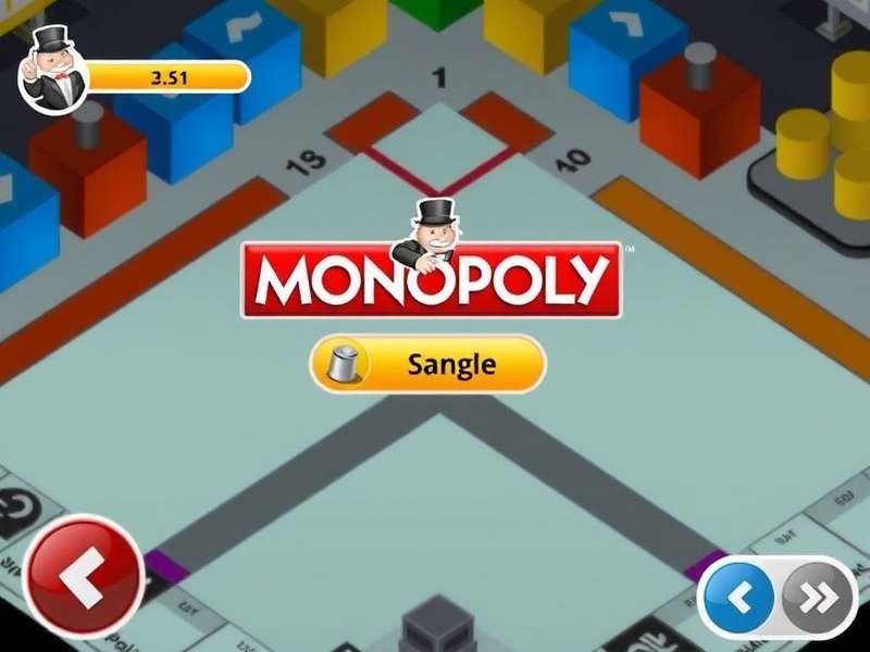 Monopoly GO game board with dice and tokens