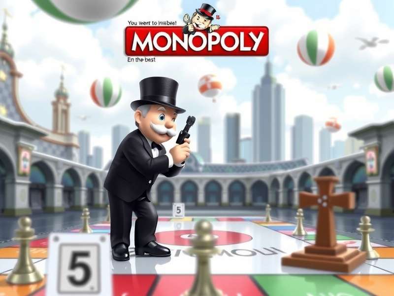 Illustration showing Monopoly GO players trading stickers online
