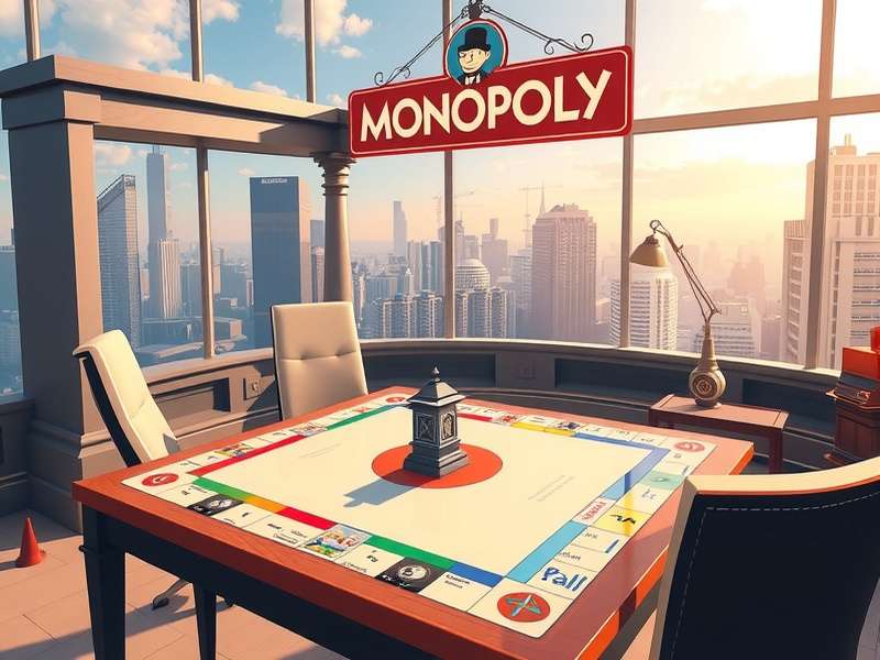 Monopoly GO game board with dice and tokens