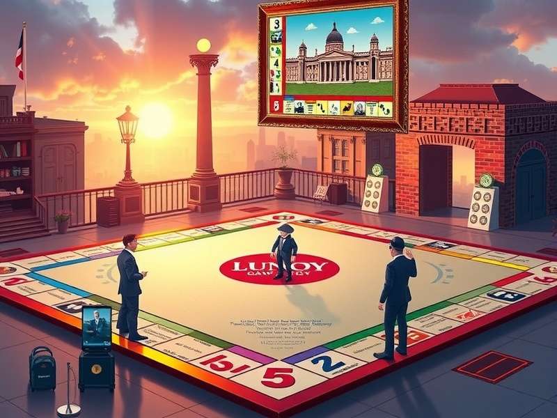 Monopoly GO game board with strategic property placements