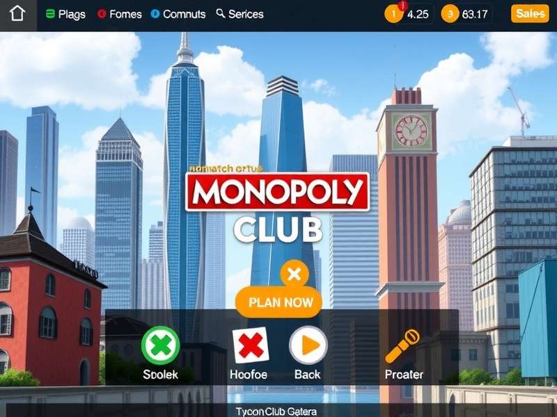 Screenshot of a competitive Tycoon Club tournament leaderboard showing high scores