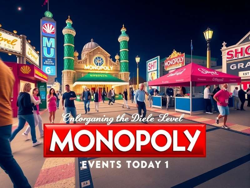 Monopoly GO game interface showing board, dice, and properties