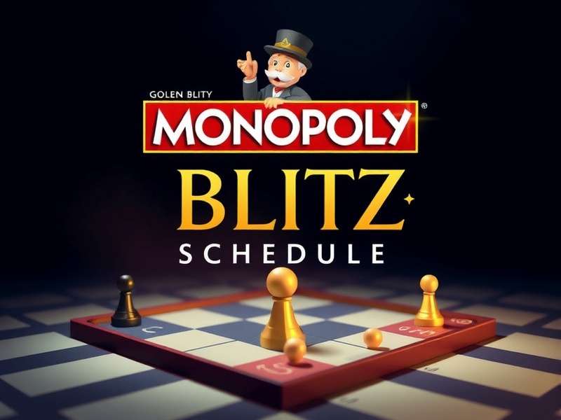 Monopoly GO Golden Blitz event screen with golden stickers