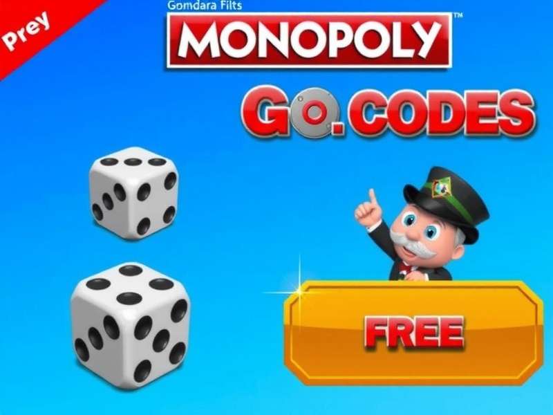 Monopoly GO game interface showing dice redemption screen on a smartphone