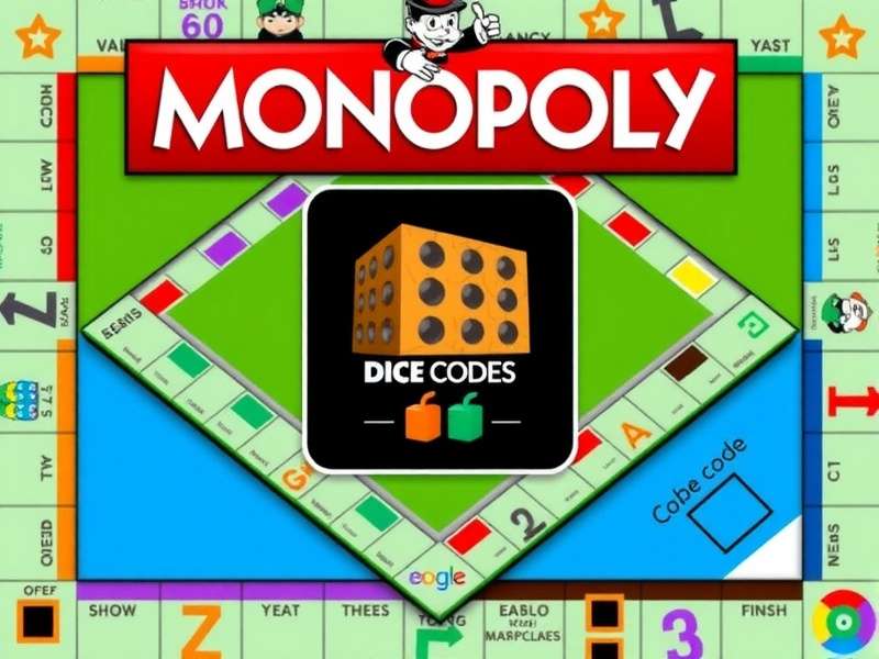 Monopoly GO game interface showing dice rolls and board