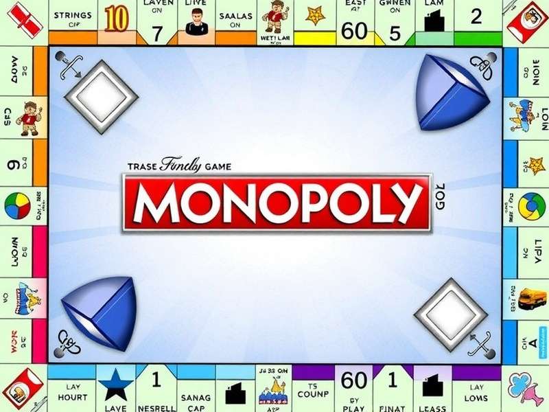 Monopoly GO game board with dice and tokens