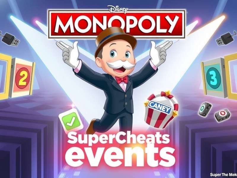 Strategic view of Monopoly GO game board with dice and tokens