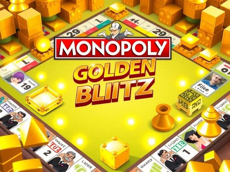 Monopoly GO Golden Blitz event screen showing rare gold stickers available for trade