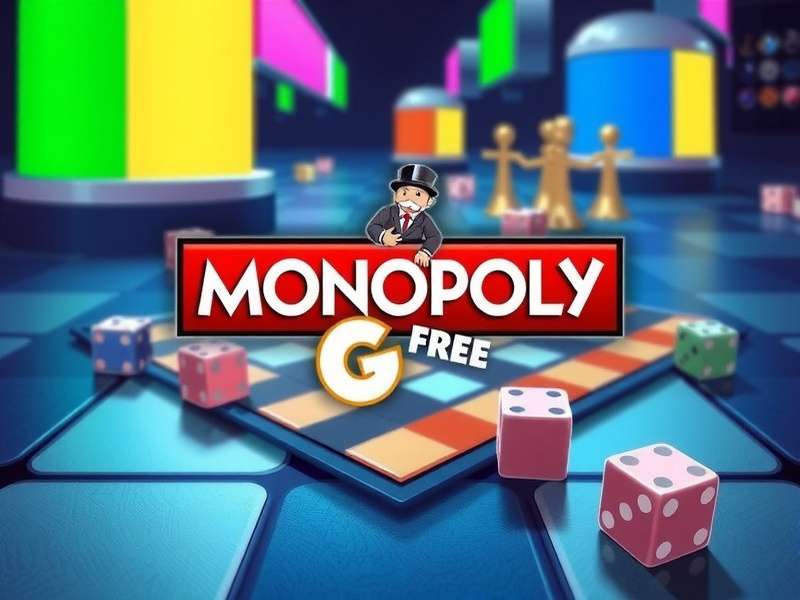 Monopoly GO Free Dice – Scopely mobile game banner with dice and game board
