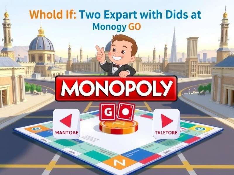 Monopoly GO gameplay screenshot with dice and board