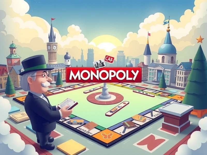 Monopoly Go Gameplay Screenshot mit Würfeln und Spielbrett