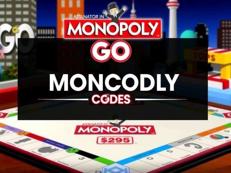 Monopoly Go game board with dice and tokens in 2025