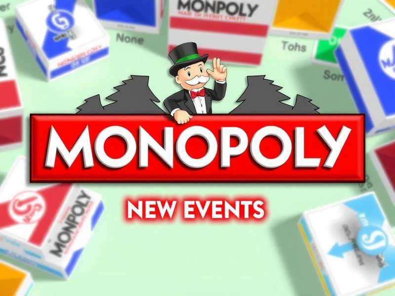Monopoly Go new events banner showing dice, boards and gold tokens
